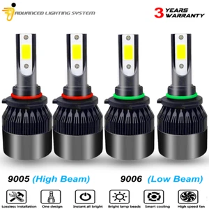 9005 & 9006 LED Headlight Combo Bulb High Low Beam For Freightliner M2 2015-2017 - Picture 1 of 11
