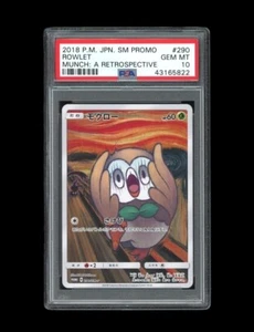 POKEMON PSA 10 GEMA COMO NUEVA ROWLET 2018 TARJETA PROMOCIONAL JAPONESA GRITO MUNCH 290/SM-P - Imagen 1 de 2