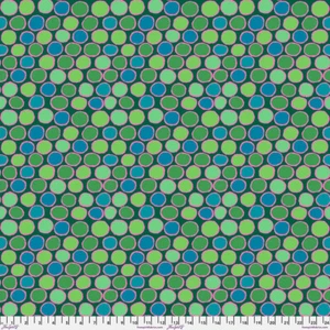 NEW! KAFFE FASSETT PENNY-WISE GP206 GREEN GEOMETRIC COTTON FABRIC 1/2 YD - Picture 1 of 1