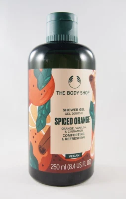 (1) Gel de Ducha The Body Shop NARANJA ESPECIADO Vainilla 8.4oz 250ml Tamaño Completo Nuevo Foto 1 de 4