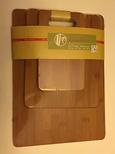 Cooks Corner set of 3 100% Natural Bamboo Cutting Board Set Free Shipping!!! - Picture 1 of 3