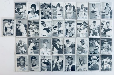 1969 Topps Deckle Edge Complete Set #1-33 & SP Foy & Mays Clemente Rose HOF - Image 1 of 4