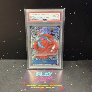 BUGGY MANGA ART PSA 10 ENG 2024 GEM MINT GRADATA ONE PIECE OP 09-051 FOUR EMPER. - Imagen 1 de 10