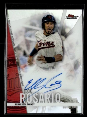 2017 Finest #FA-ER Eddie Rosario Finest Autographs Refractor - Image 1 of 2