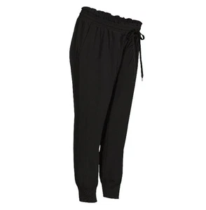 Time and Tru Women's Maternity Jogger Pants Black XXL (20) Banded Cuffs Pockets - Picture 1 of 12
