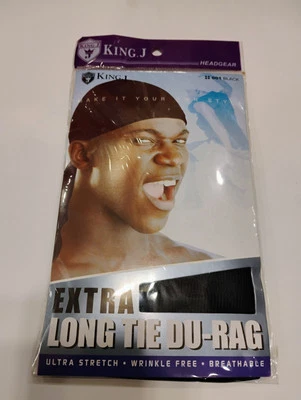  Corbata extra larga Du-Rag Classic talla 1 ajuste todo color negra una cuenta Foto 1 de 3