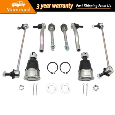 8pcs For 2013 - 2017 Honda Accord Front Sway Bars Tie Rod Ends Ball Joints Foto 1 de 4