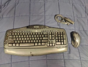 Logitech Cordless Desktop MX3200 Wireless Keyboard, Mouse, Receiver - Picture 1 of 6