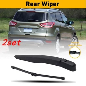 For Ford Escape 13-17 Explorer 11-18 Rear Windshield Window Wiper & Arm Blade 2X - Picture 1 of 12