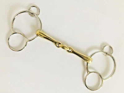 ON TIME TRADER ENGLAND® "Universal 3 Ring Knebel Deutsch Silber Knebel Bit 5"",5 1/4"",51/2"",5 3/4"",6"",61/4"",61/2""