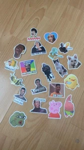 Meme funny stickers bundle of 20 - Photo 1/4