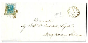 Lettera affrancata con 20 C. - Regno d'Italia - Poggio Mirteto (RT), 06.01.1869 - Picture 1 of 2