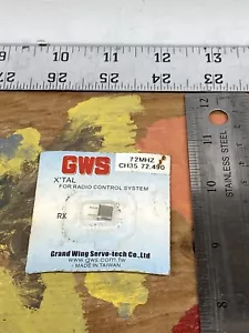 GWS GWX1/R72490 X’TAL RX Crystal 72MHZ/CH.35/72.490 NewInPack USA Shipped - Picture 1 of 2