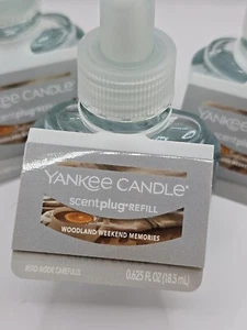Lot of 3 Yankee Candle Scent Plugs Refill Woodland Weekend Memories Fragrance - Bild 1 von 4
