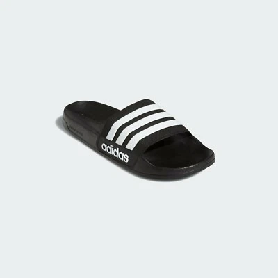 Hombres Adidas NEO CF Adilette Sandalia Deslizante AQ1701 Color Negro-Blanco-Núcleo Negro Nuevo Foto 1 de 4