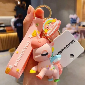 Cute Cartoon Original Unicorn Keychain Adorable Beautiful KeyChain Bag Pendant  - Picture 1 of 17