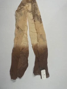 ZAZOU STORYBOOK SHEER SCARF NYMPHS FAIRIES NIGHT OUT 10" X 70" BROWN SAND - Picture 1 of 12