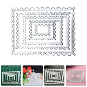 Wavy Card Making Dies Postage Stamp Dies 5pcs Scrapbooking Templates - Picture 1 of 12