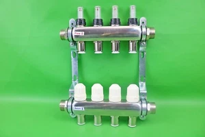 Reliance 4 Port Stainless Steel Push-fit Manifold (D810) - Picture 1 of 4