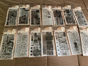 Tim Holtz/Stampers Anonymous Stamp & Stencil Set *YOUR CHOICE*-More updated 3/26 - Picture 1 of 36