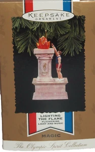 Hallmark Ornament Lighting the Flame 1996 Atlanta Olympic Lights Sounds Vintage - Picture 1 of 2