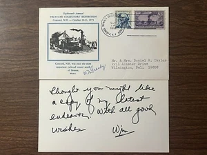 1973 Tri-State Collectors' Exhibition Souvenir Cover ~ Concord, NH ~ Signed - Picture 1 of 6