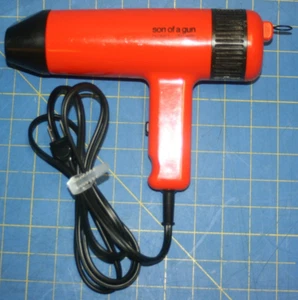 Vintage Clairol Son of a Gun 1976 Groovy Hair Dryer 1200 Watts 70's - Picture 1 of 14
