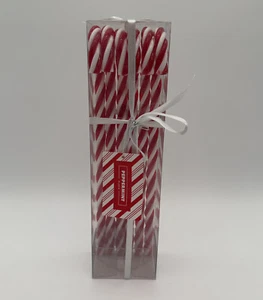Pfefferminze Ort realistische Süßigkeiten Zuckerrohr Ornamente 6er Set Weihnachten Urlaub NEU - Bild 1 von 4