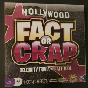 Hollywood Fact or Crap Celebrity Trivia Game 3-8 Players Adult Game NEW Sealed - Picture 1 of 9