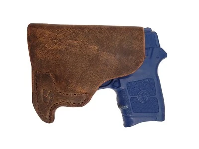 BSHOLSTERS Pocket Holster for Smith and Wesson Bodyguard 380 Brown Leather