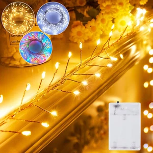 Battery Fairy Lights 120LEDs Firecracker String Lights Waterproof Firefly Lights - Picture 1 of 42