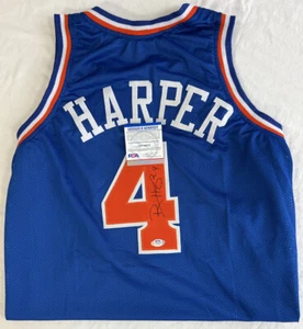 VTG Ron Harper Cleveland Cavaliers Rare Signed Autographed Jersey PSA COA - Picture 1 of 9