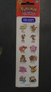 12 Pokemon Sticker Persian Chansey Ditto Eevee Snorlax Lickitung Doduo Tauros - Picture 1 of 1