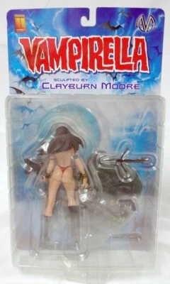 Vampirella Collectible Action Figure Sculpted by Clayburn Moore Reverse Position - Image 1 of 4