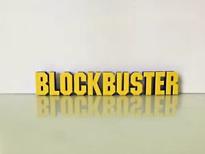 Blockbuster Movie Retro Display Logo Text Stand Video Home Movie Game Rental BB - Bild 1 von 2