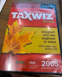 Taxwiz Deluxe - 2005 Income tax software PC - Canadian Tax Software - Netfile - Picture 1 of 4