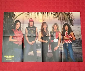 Iron Maiden + Prince Vintage Double Sided Poster 1984 CM 85 x 55 - Bild 1 von 2