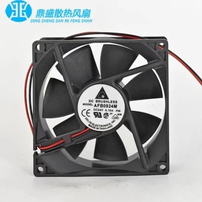 Delta AFB0924M 9025 24V 0.15A 9CM 2-Wire Inverter Dual Ball Cooling Fan - Image 1 of 4