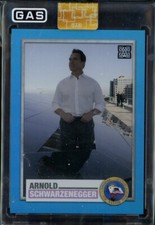 2023 GAS Arnold Schwarzenegger Governator BLUE REFRACTOR PRIZM Card G1 #19/50