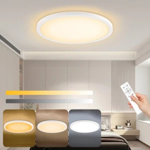 RGB LED Deckenleuchte Deckenlampe Dimmbar mit Fernbedienung Wohnzimmer Lampe - Bild 1 von 12