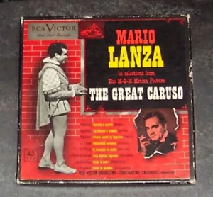 The Great Caruso by Mario Lanza 45 RPM Record Set 1951 - Imagen 1 de 1