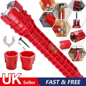 8 in1 Multifunction Faucet Wrench Water Pipe Tap Spanner Bath Sink Installer UK - Picture 1 of 11