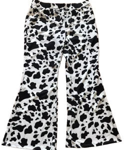 Wdirara Pull On Pants Women Plus Size 2XL Animal Print Elastic Waist Bell Bottom - Picture 1 of 7