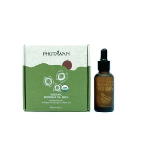 Phutawan Organic Moringa Oil 100%, Natural Herbal Wrinkle Scar Reduce Skin 30 ml - Picture 1 of 8
