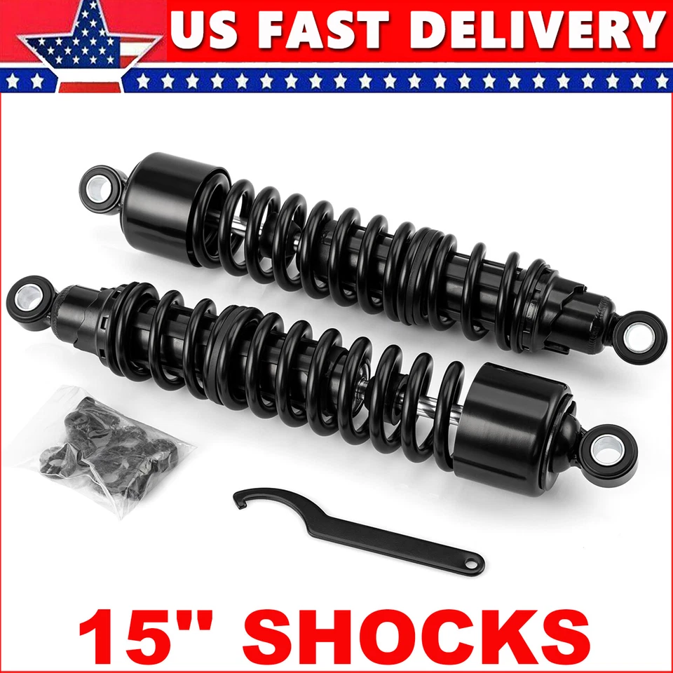 15" Adjustable Rear Shocks Absorbers Suspension For Harley Seventy Two 2012-2016 - Image 1 of 4