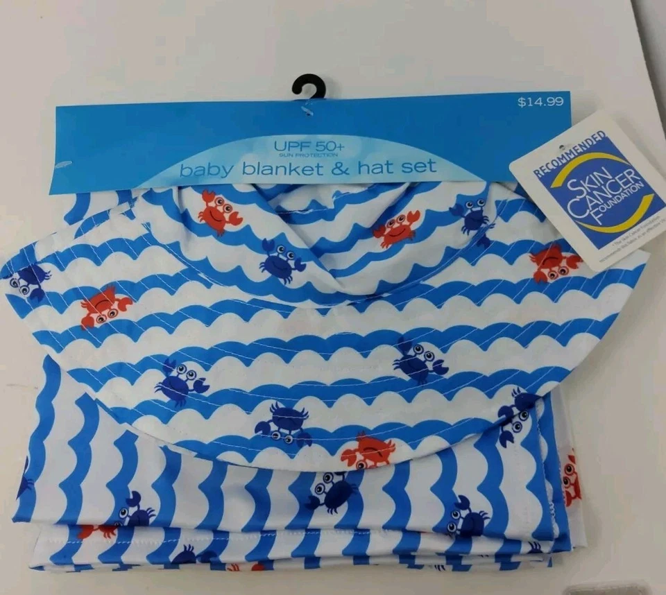 Baby Blanket And Hat Set SPF 50 Recommended Skin Cancer Foundation  - Image 1 of 1