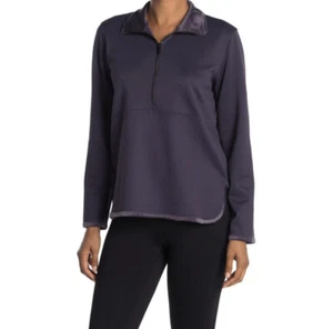 New Balance Purple Medium Determination Luxe Layer Long Sleeve 1/4 Zip Jacket P6 - Picture 1 of 7