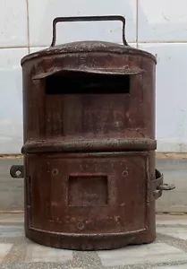 Vintage iron post box old Indian letter box metal mailing box wall hanging decor - Picture 1 of 10