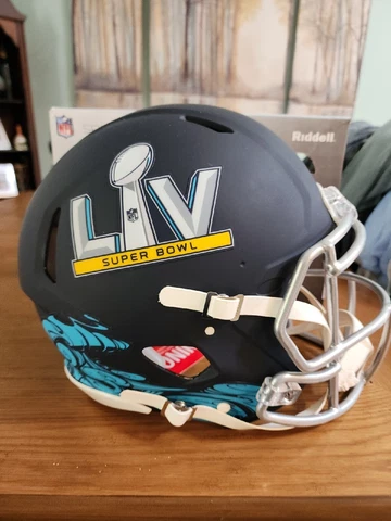 Super Bowl LV Riddell Speed Authentic Full Size Helmet Tampa Bay Bucs NEW NIB Cover