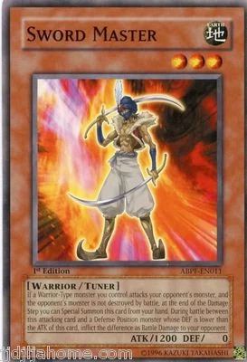 ABPF EN011 1ST ED 3X SWORD MASTER COMMON CARDS - Image 1 of 2